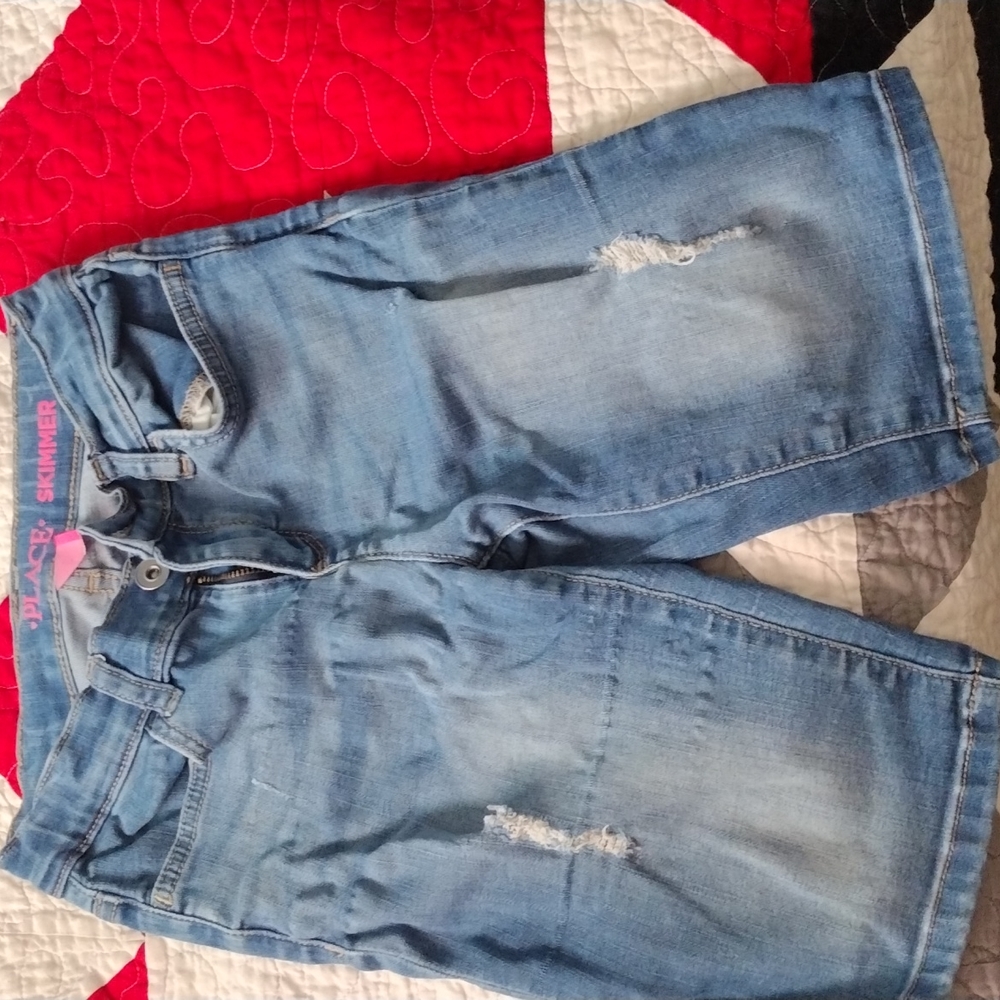 Denim shorts